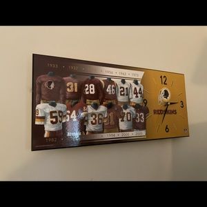 Redskins wall clock